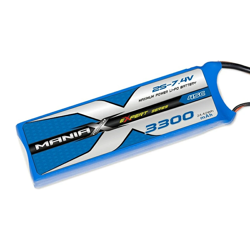 2S-7.4V 3300mAh 45C RX लिपो बैटरी