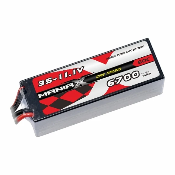 3S-11.1V 6700mAh 60C हार्डकेस रेसिंग कार बैटरी