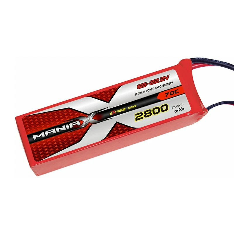 6S-22.2V 2800mAh 70C लिपो बैटरी